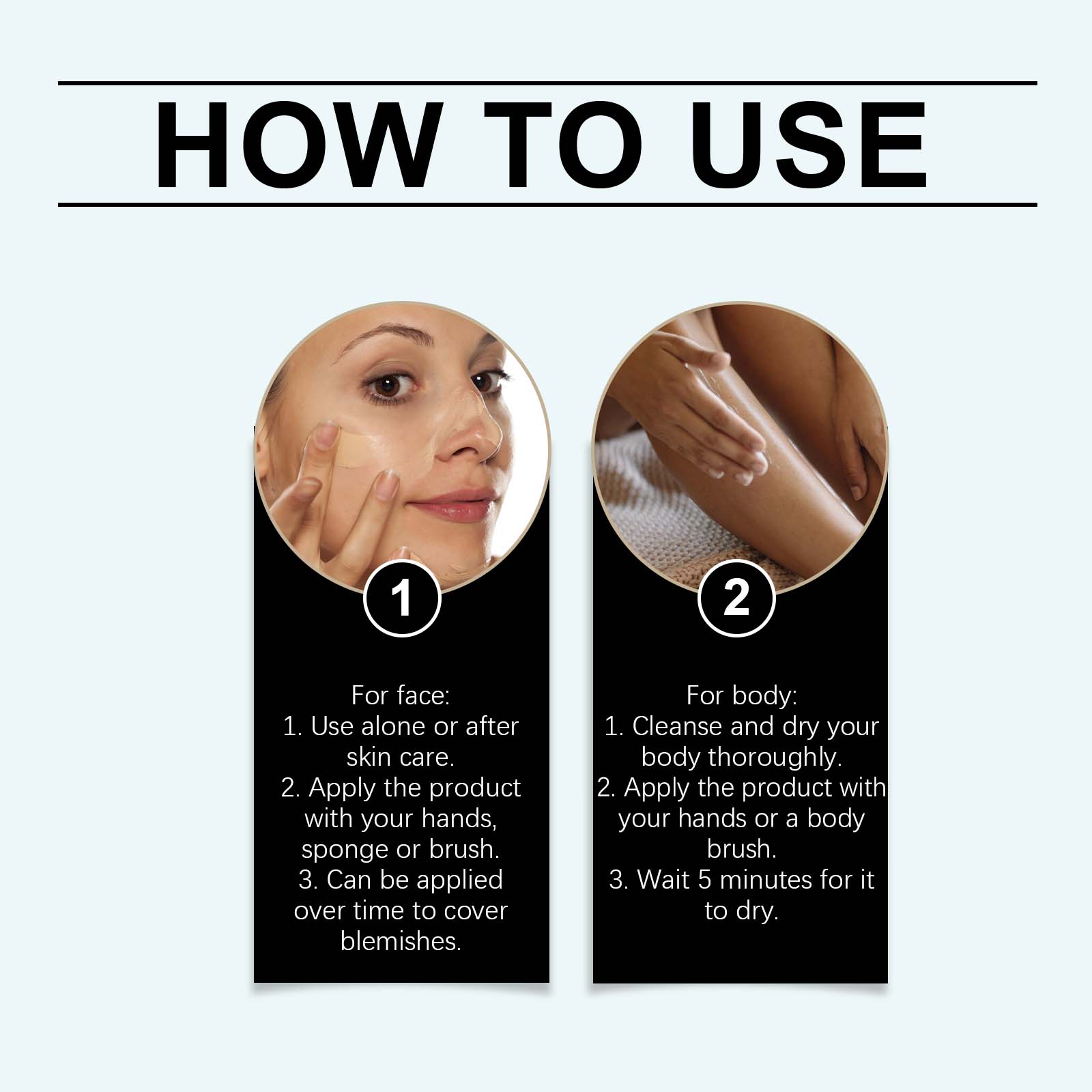 zephoco Long Duration Concealer For Dark Skin, Tone Sheer Sheer Matte Natural Anti-Rub And Make-Up Daily Concealer