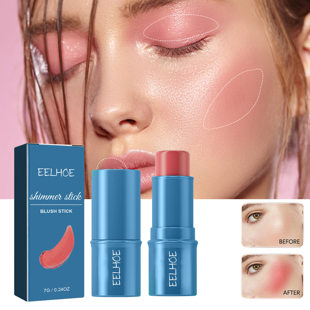 EELHOE Blush Stick, Crème contouring corps légère, illuminatrice, naturelle et waterproof, effet 3D.