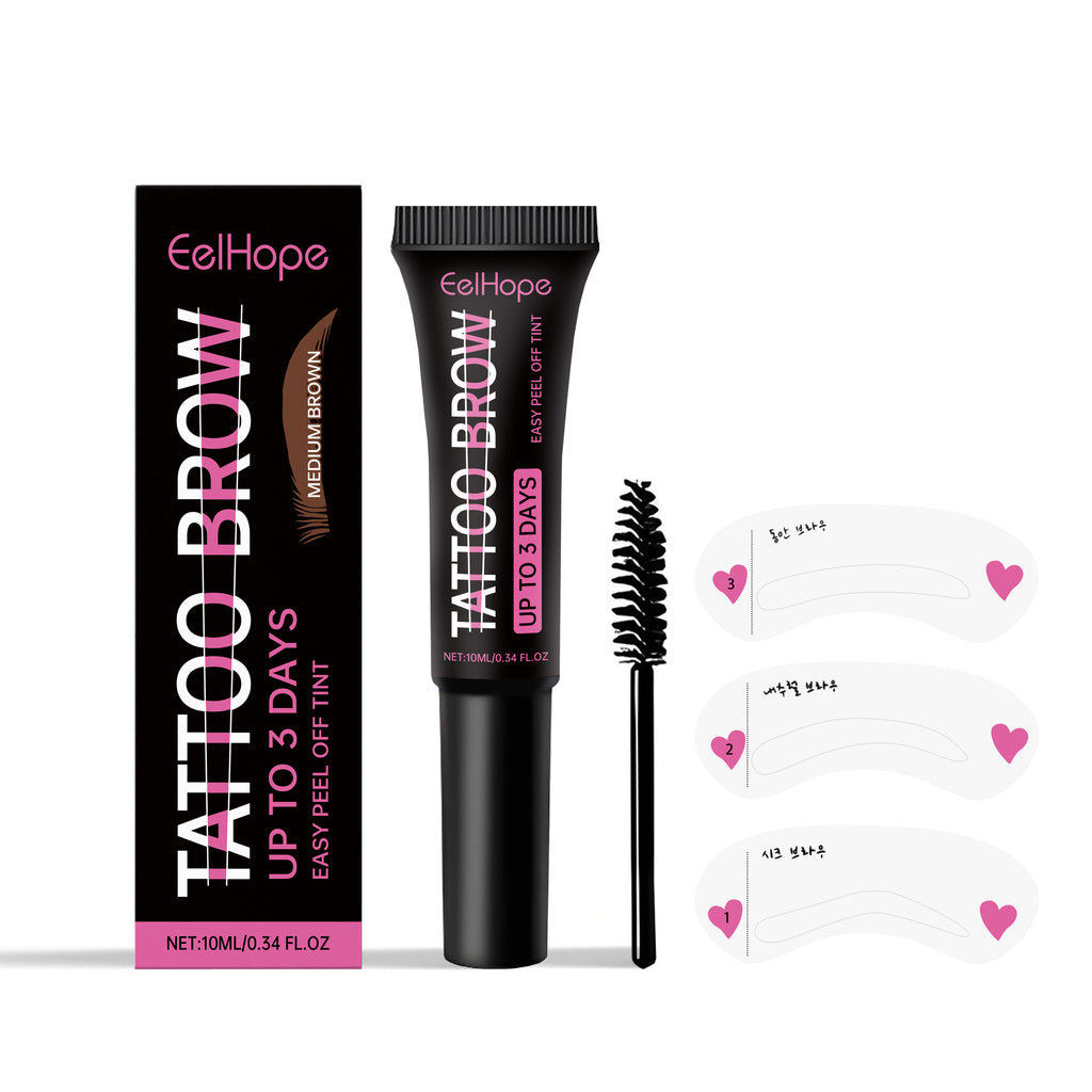 Gel à sourcils Eelhope pour une couleur naturelle longue durée, hydrate et nourrit les sourcils.
