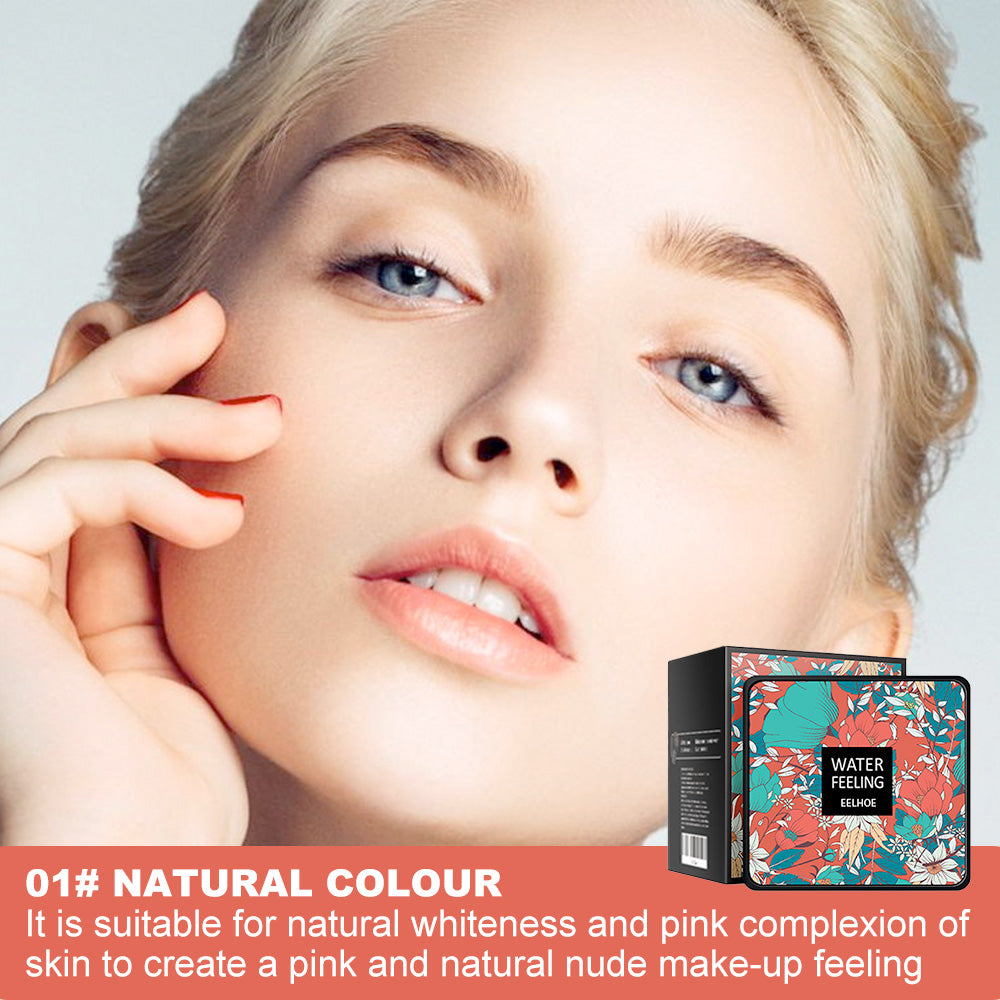 BB Crème effet eau, coussin d'air aux champignons pour camoufler les imperfections, waterproof et résistante à la transpiration.