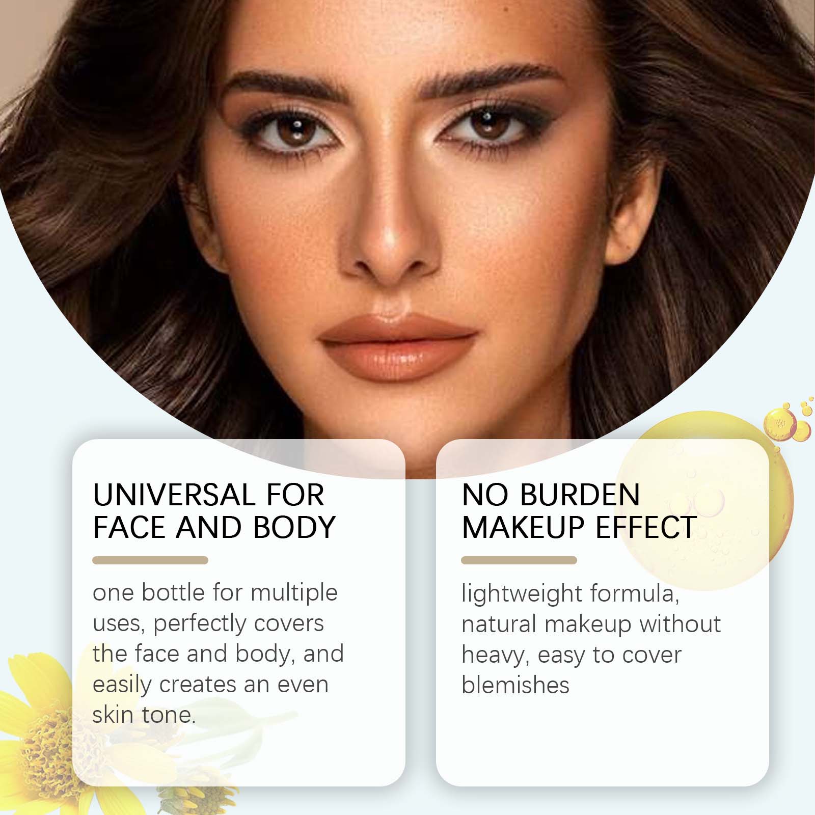 zephoco Long Duration Concealer For Dark Skin, Tone Sheer Sheer Matte Natural Anti-Rub And Make-Up Daily Concealer