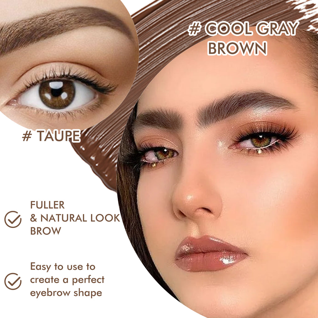 Gamme de teintures pour sourcils EELHOE Fiber, maquillage naturel, couleur, résistance à l'eau et maquillage stéréoscopique des sourcils