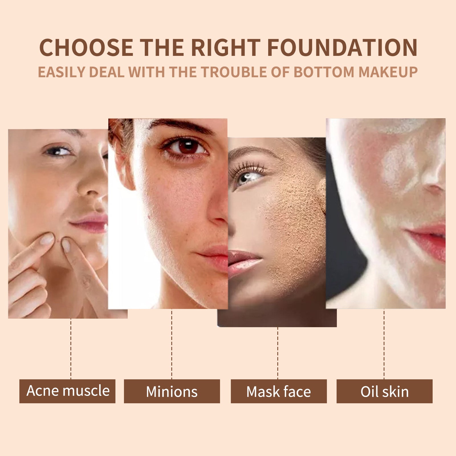 Correcteur hydratant West&Month Mushroom Head Air Cushion, effet naturel longue tenue et maquillage impeccable.