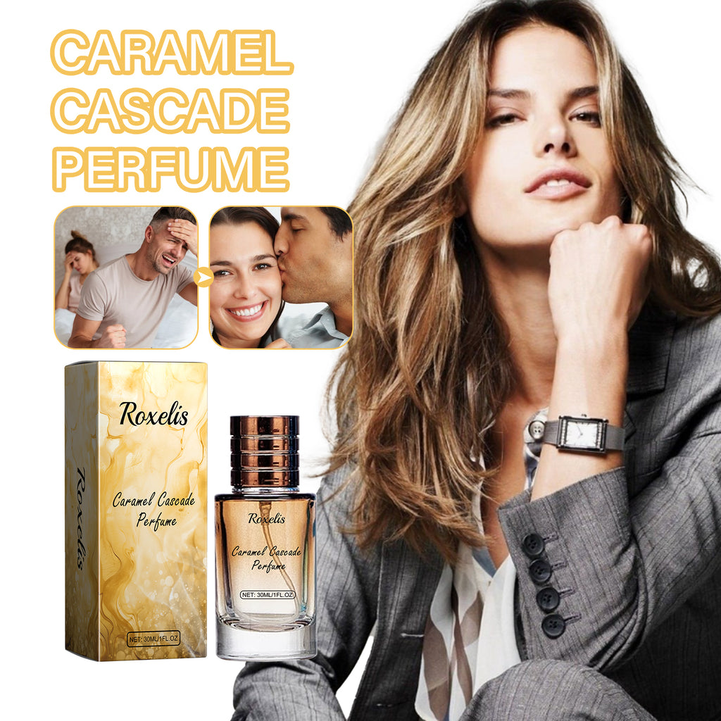 Caramel Cascade, parfum frais et naturel, fragrance de niche qui exhale le charme, idéal pour les rendez-vous amoureux.