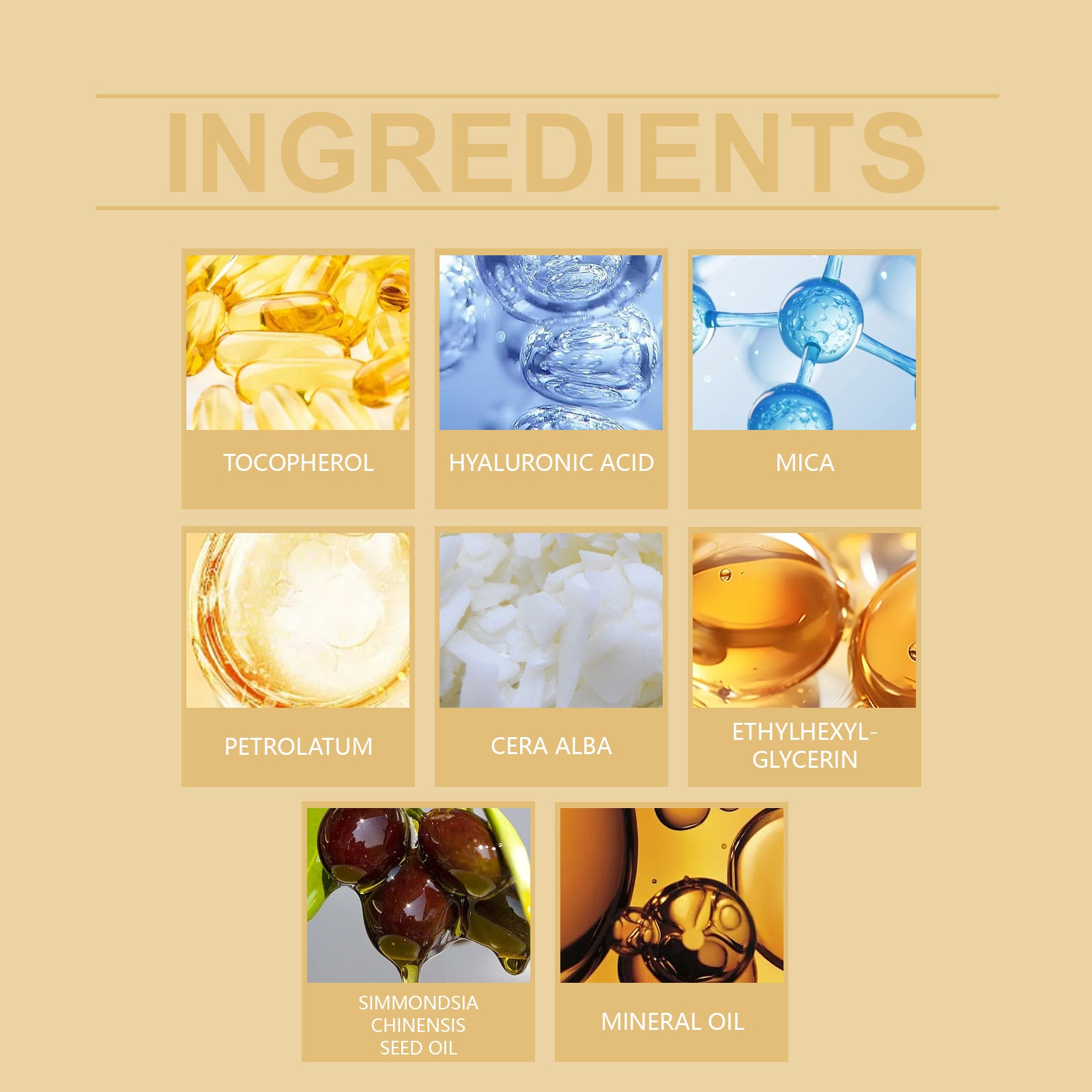 Baume à lèvres nourrissant et illuminateur Jaysuing Sparkling à couleur changeante, hydratant et non gras.