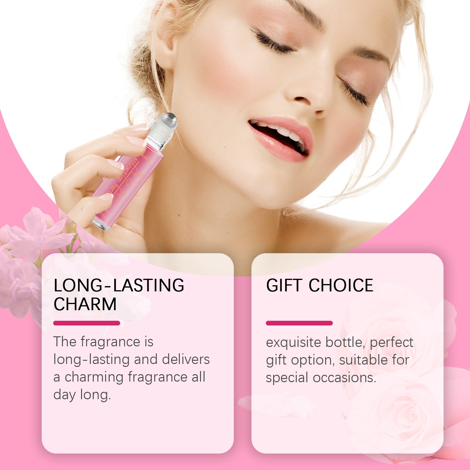 Parfum Rose Light, fragrance naturelle, fraîche et légère, format nomade et longue durée. Pour une femme au charme irrésistible.