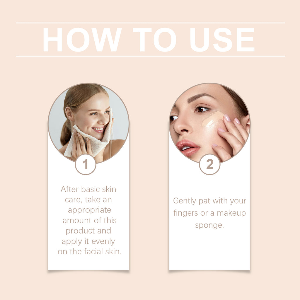 Fond de teint liquide hydratant West&Month, longue tenue, soin léger de la peau