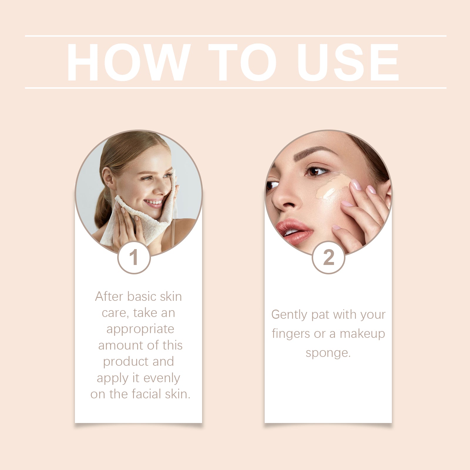 Fond de teint liquide hydratant West&Month, longue tenue, soin léger de la peau