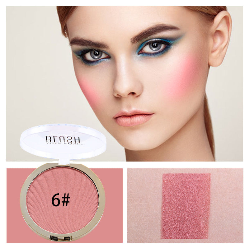 MISSROSE Poudre Blush Enlumineur Mat Six Couleurs Nude Maquillage Réparateur Éclaircit le Teint Palette de Blush
