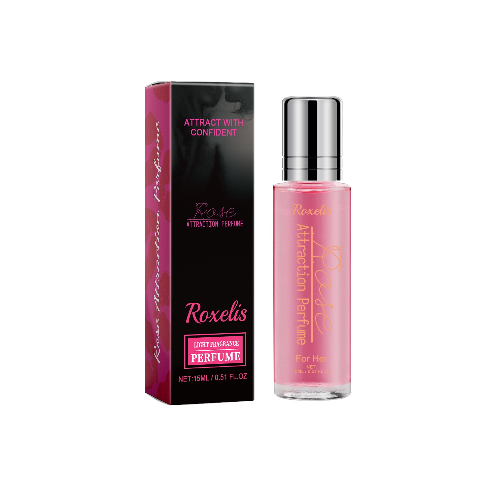 Parfum Rose Light, fragrance naturelle, fraîche et légère, format nomade et longue durée. Pour une femme au charme irrésistible.