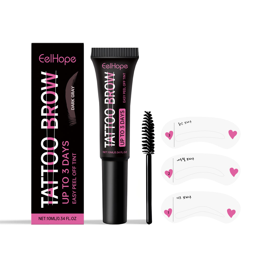 Gel à sourcils Eelhope pour une couleur naturelle longue durée, hydrate et nourrit les sourcils.
