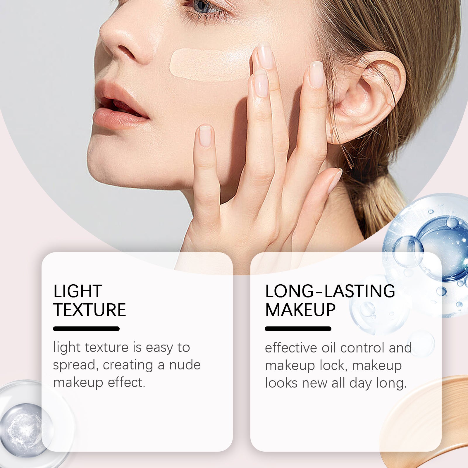 Fond de teint liquide hydratant léger EELHOE