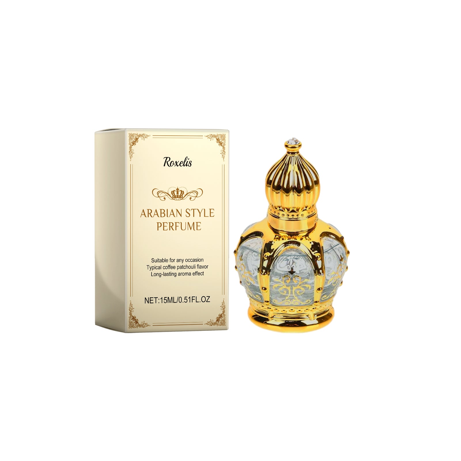 Roxelis Café Patchouli Parfum Naturel Frais Léger Élégant Longue Durée Sillage Parfum de Charme Ambiance Rendez-vous