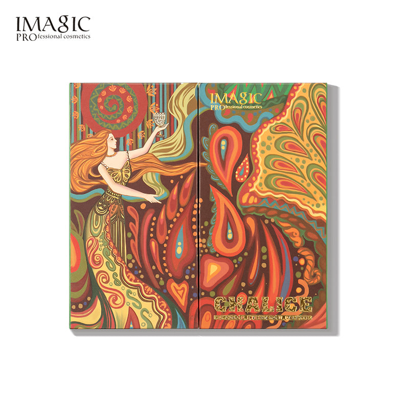 Palette de fards à paupières IMAGIC Tarot Holy Grail 36 couleurs, nacrée, mate et polarisée.