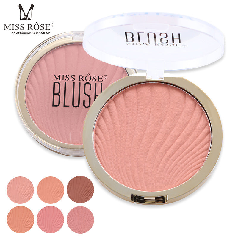 MISSROSE Poudre Blush Enlumineur Mat Six Couleurs Nude Maquillage Réparateur Éclaircit le Teint Palette de Blush