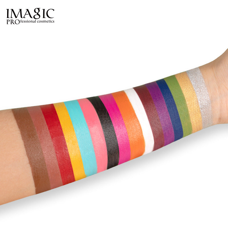 Palette de maquillage IMAGIC 16 couleurs pour le corps, effet soyeux, waterproof et résistant à la transpiration, idéale pour Noël, Halloween et les s