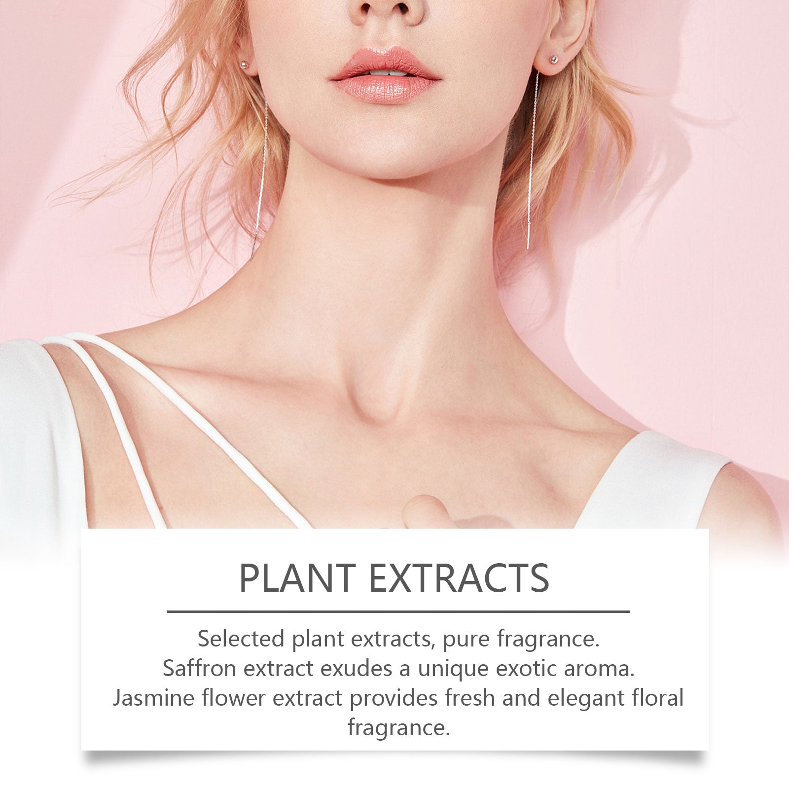 Parfum Roxelis au safran et au jasmin, fragrance naturelle, fraîche et longue durée, en spray