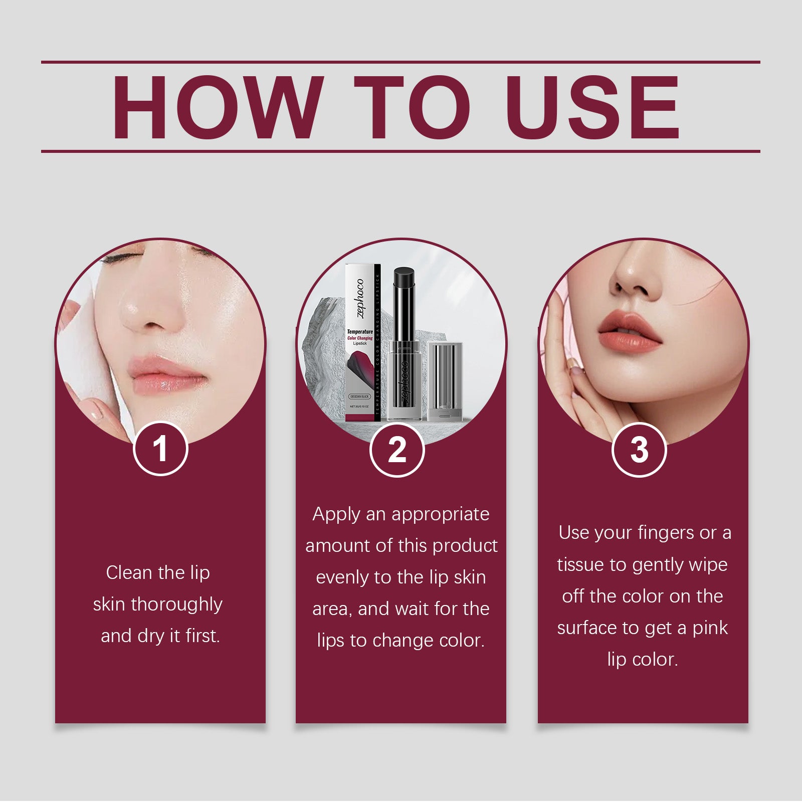 zephoco Obsidian Warming Lip Balm, Gently Moisturizes, Moisturizes, Reduces Lip Lines, And Careens Tender Lips