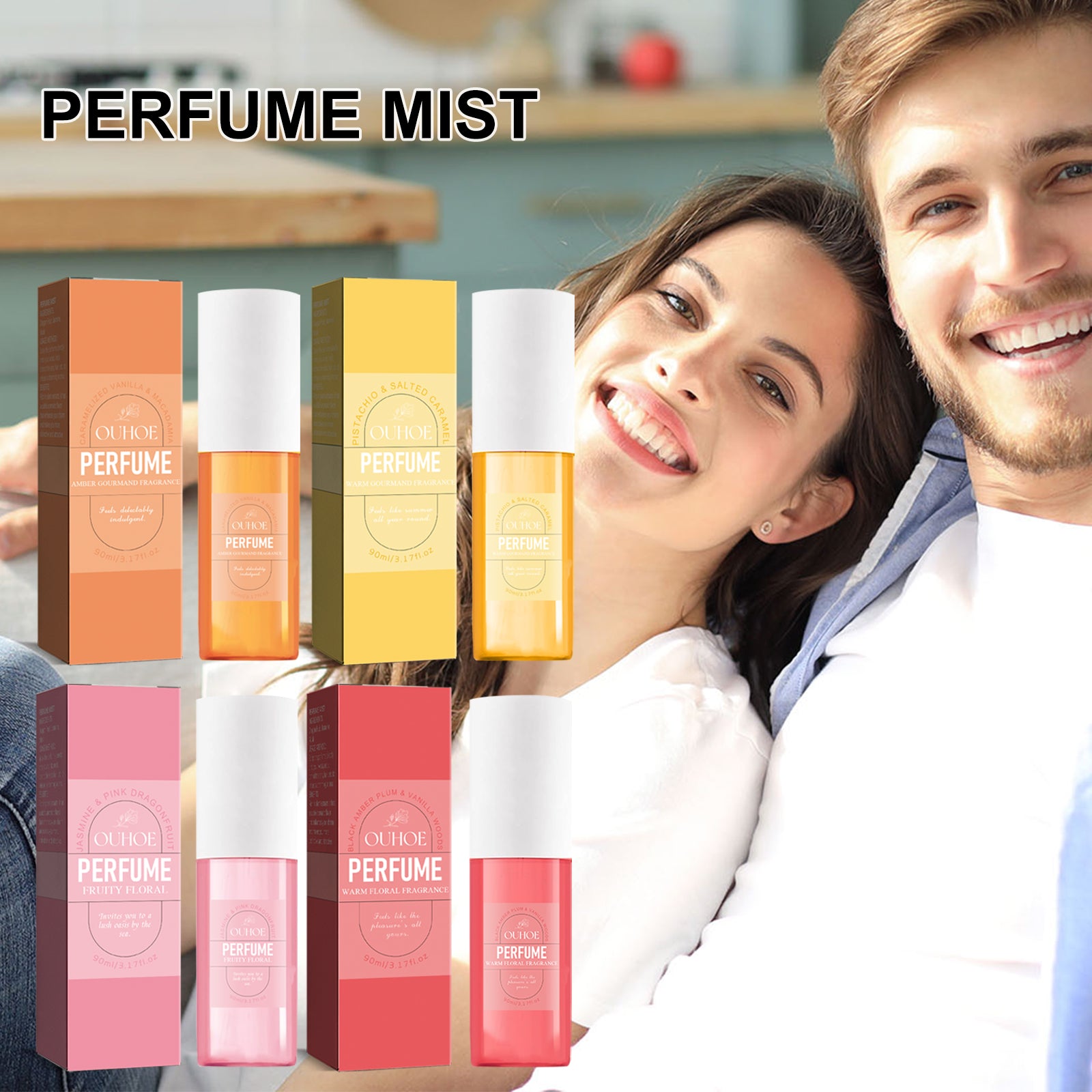 Parfum brésilien, parfum frais, naturel et longue tenue pour femme, vaporisateur de parfum floral non entêtant pour le corps