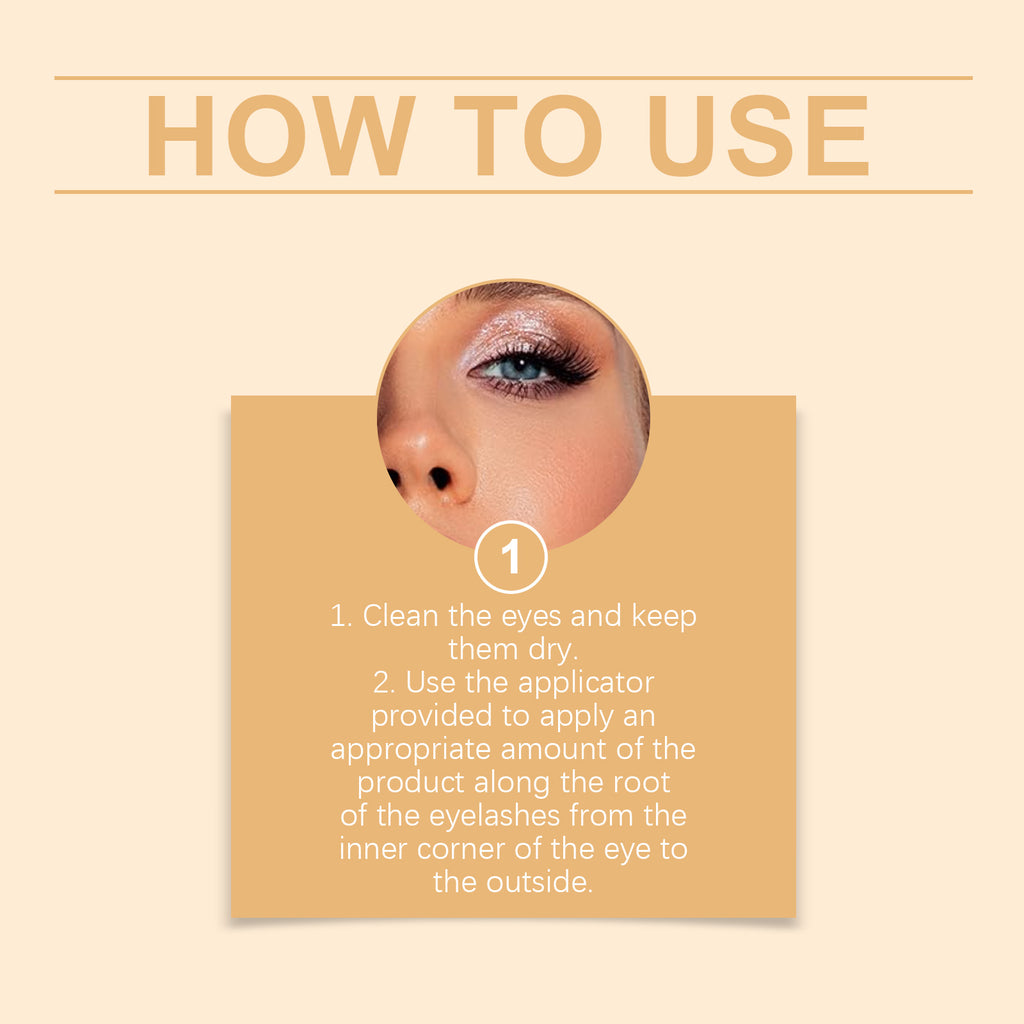 Sérum régénérant pour cils OUHOE, doux et hydratant, pour des cils naturellement recourbés et plus fins